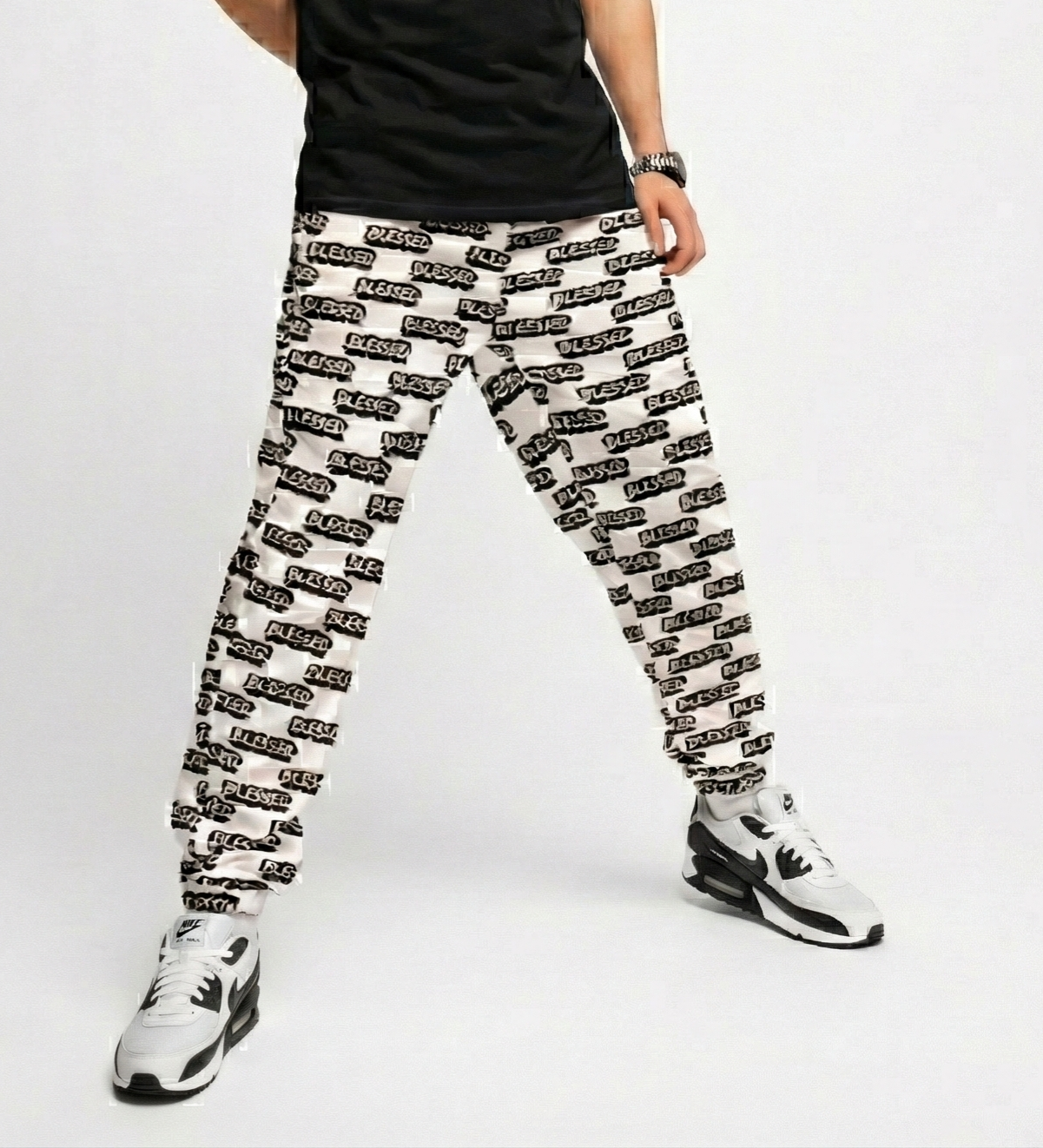 BLESSED PRINT - Joggers pants