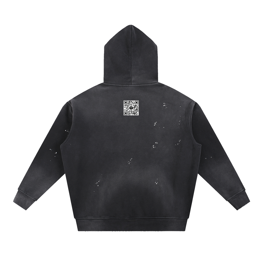 JESUS SAVES - Vintage Frayed Fleece Hoodie