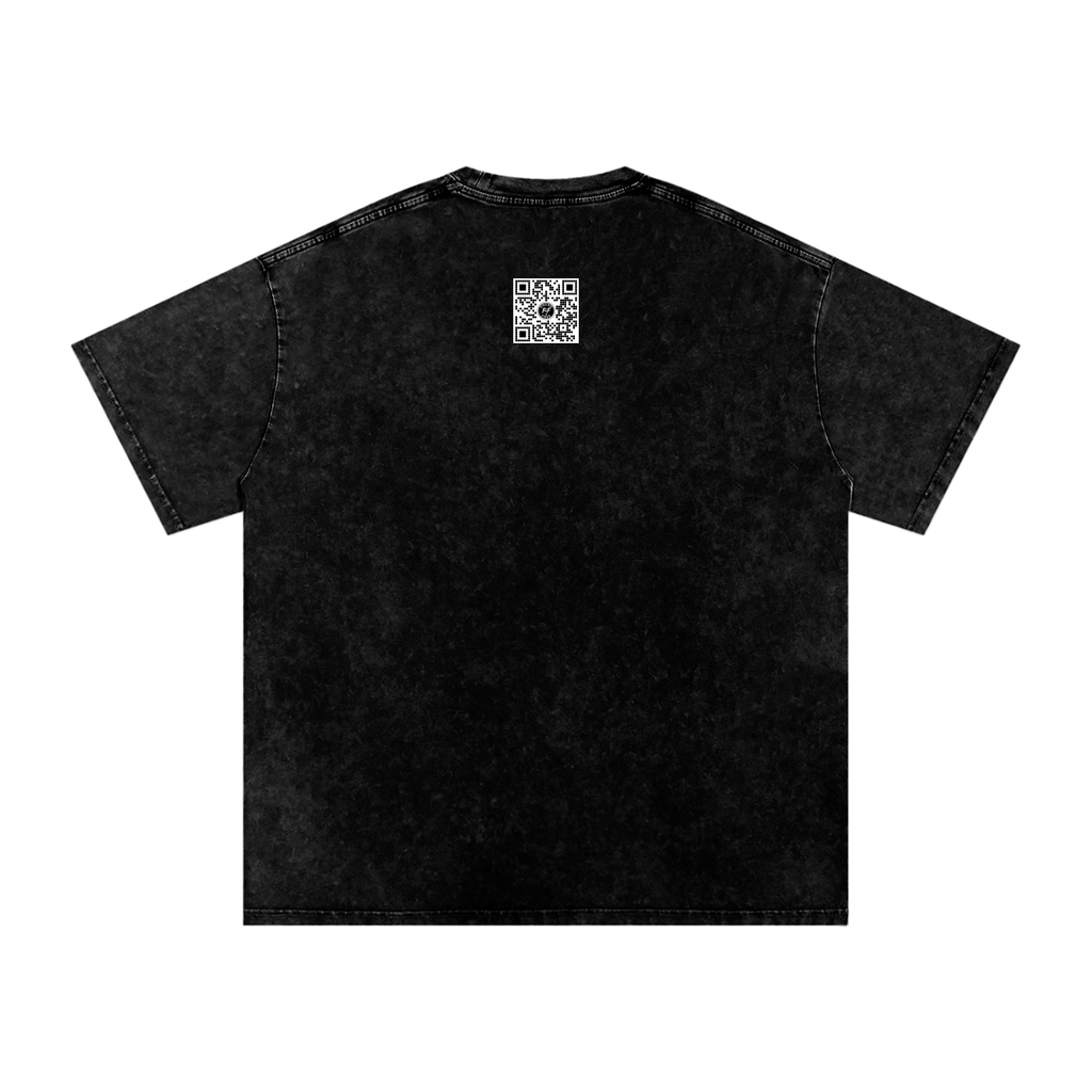 NOT TODAY SATAN - Snow Washed Oversized Tee