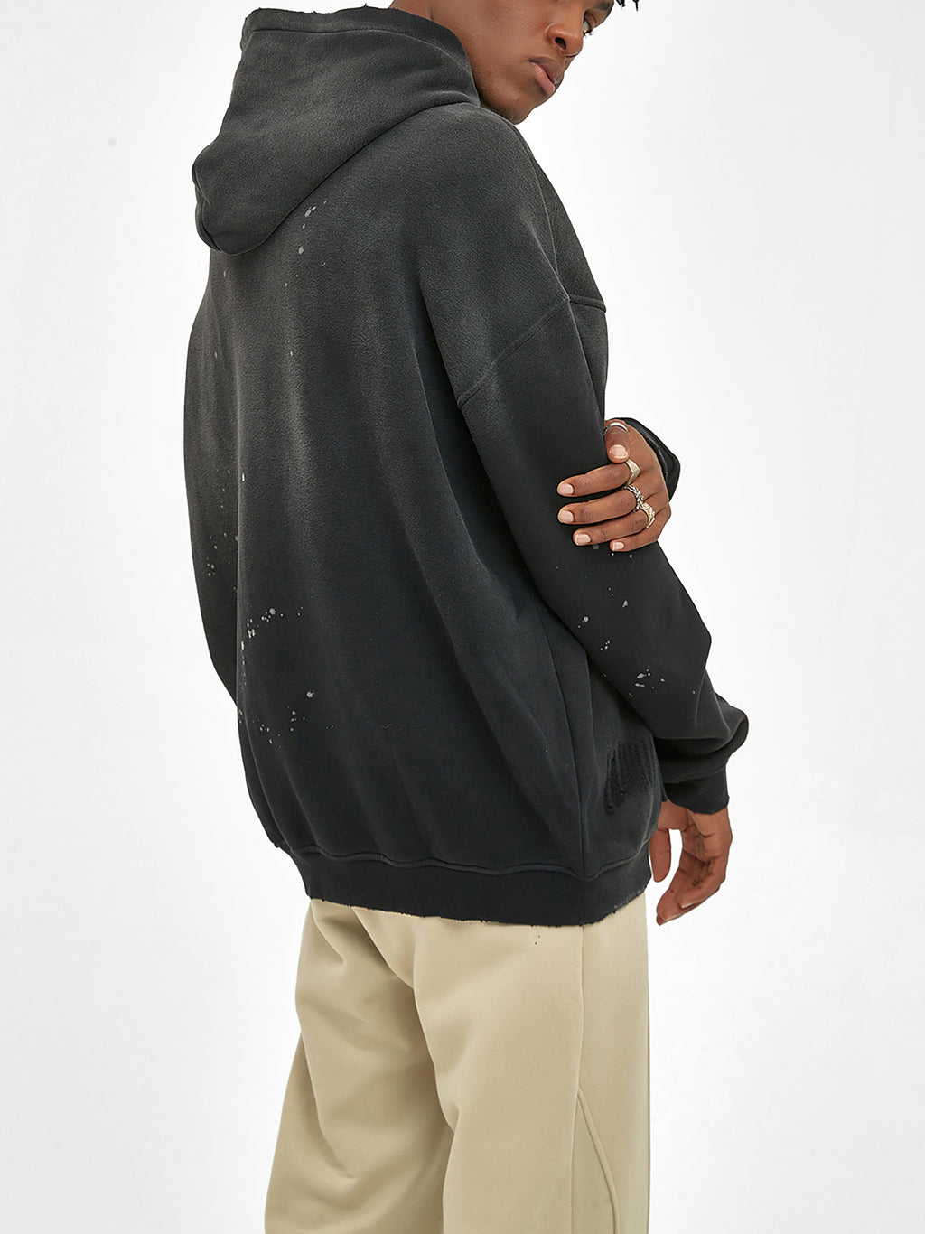 JESUS SAVES - Vintage Frayed Fleece Hoodie